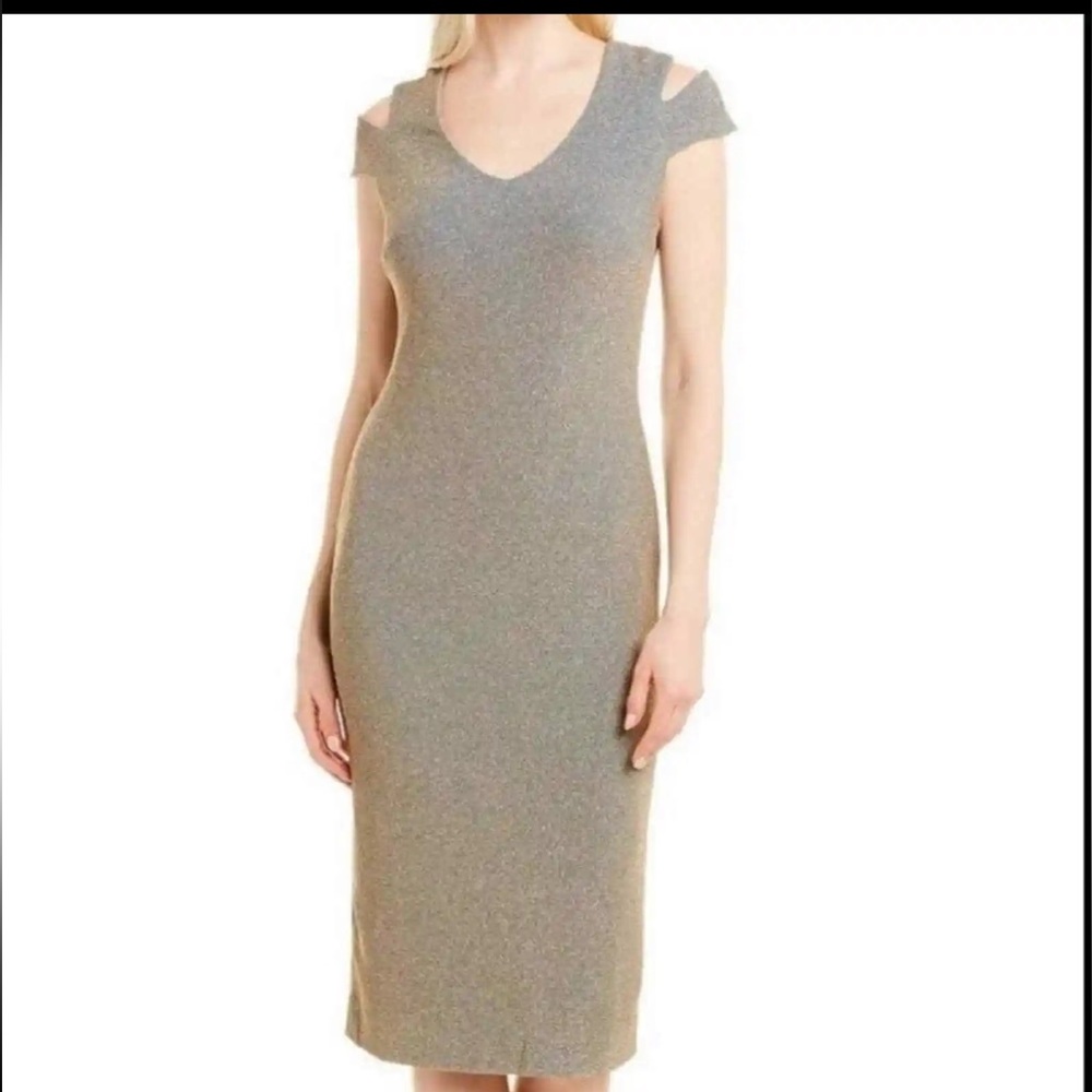 NWT - Dress the Population Women's Bryce Stretch Knit Bodycon Midi Dress